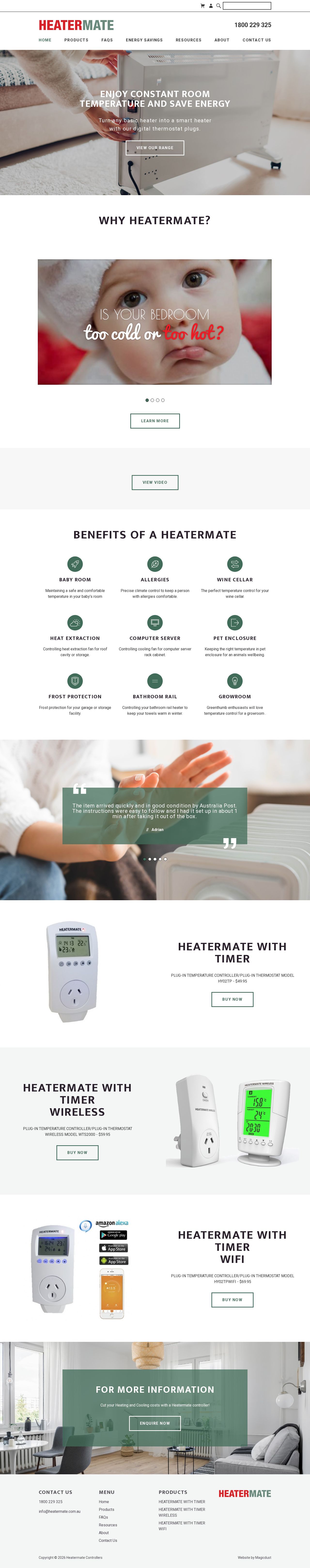 Heatermate Controllers website