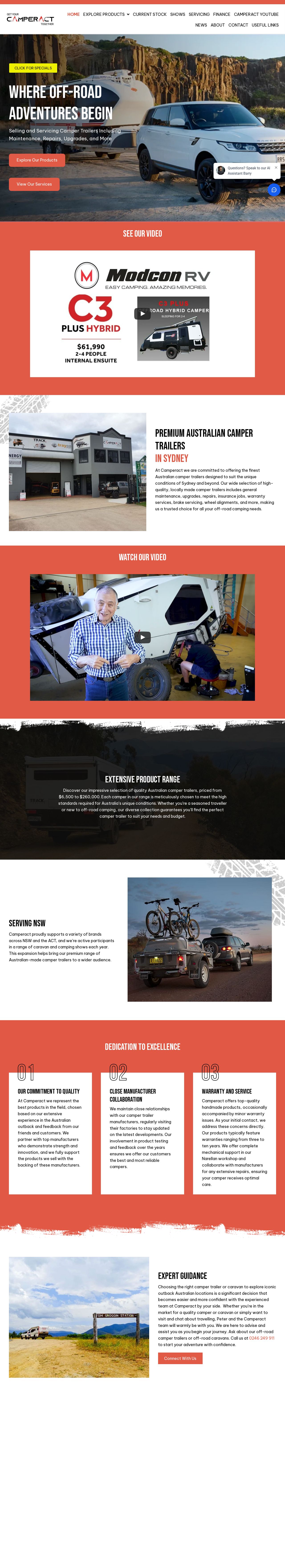 sydney camper trailer website