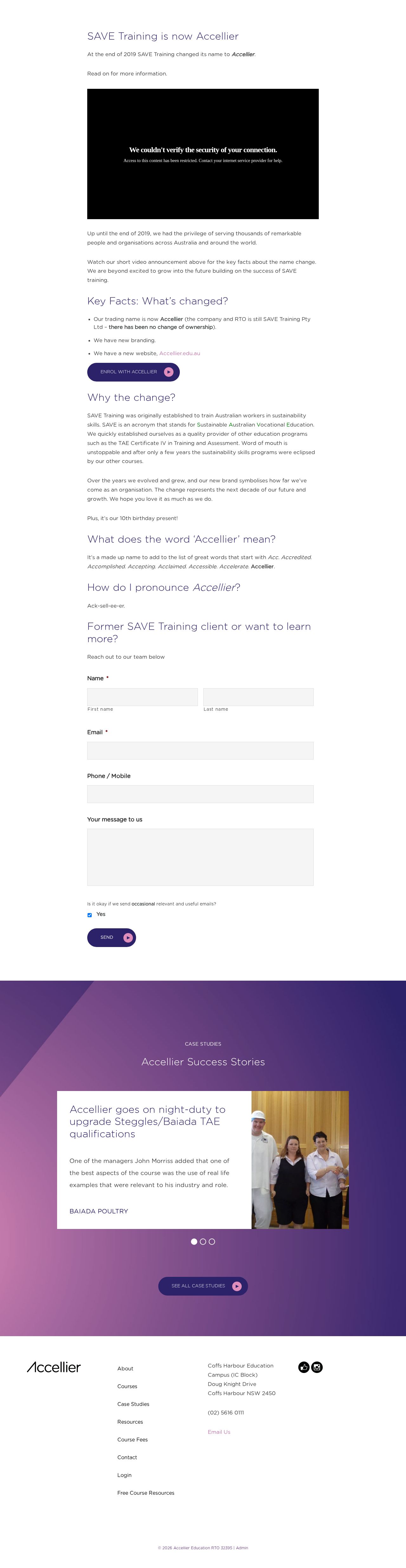 Accellier website