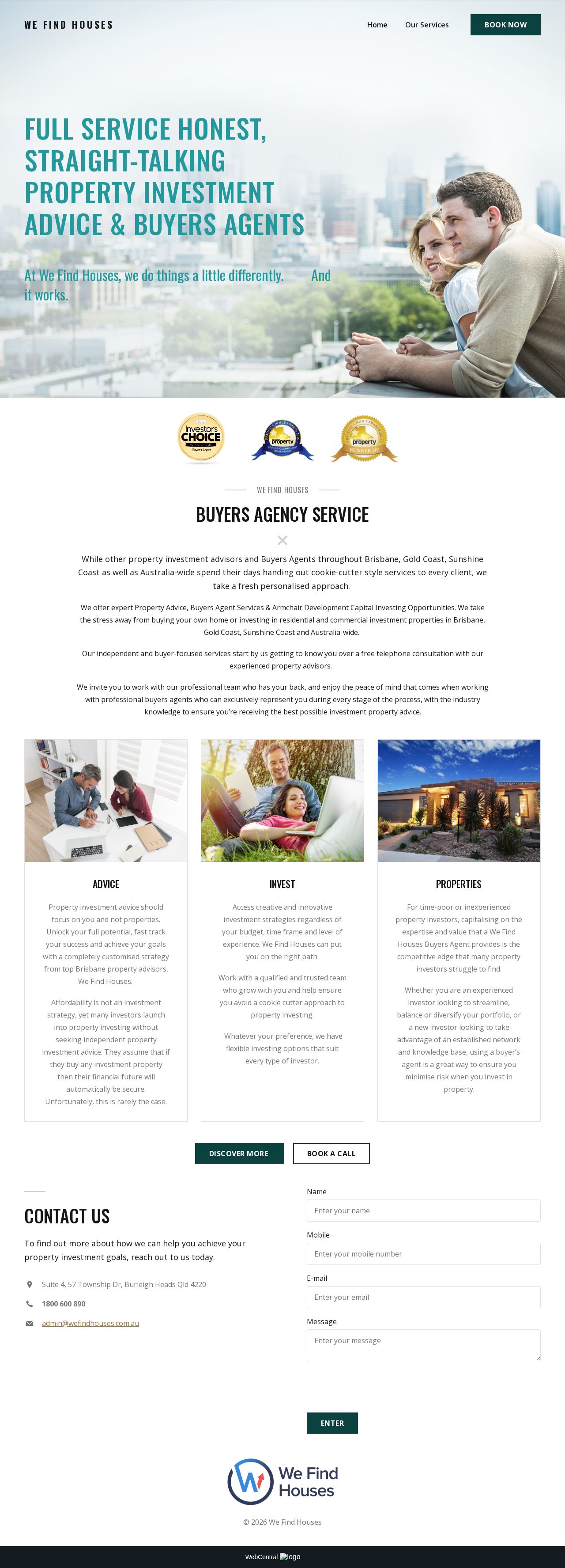 We Find Houses website