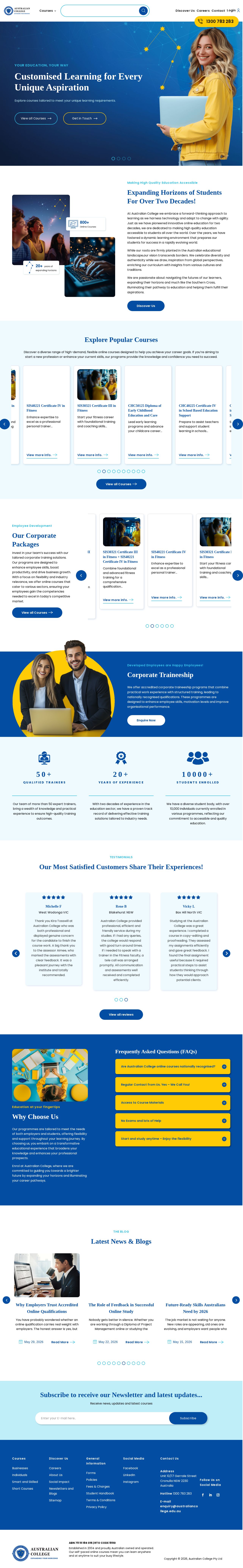 Australian College Pty Ltd website