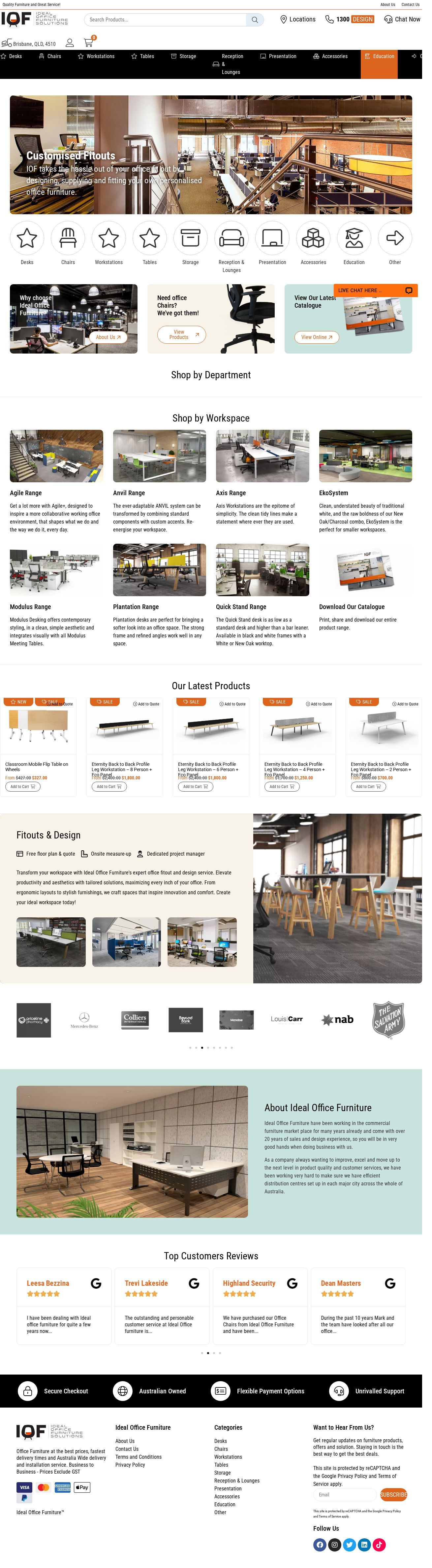 Ideal Furniture website