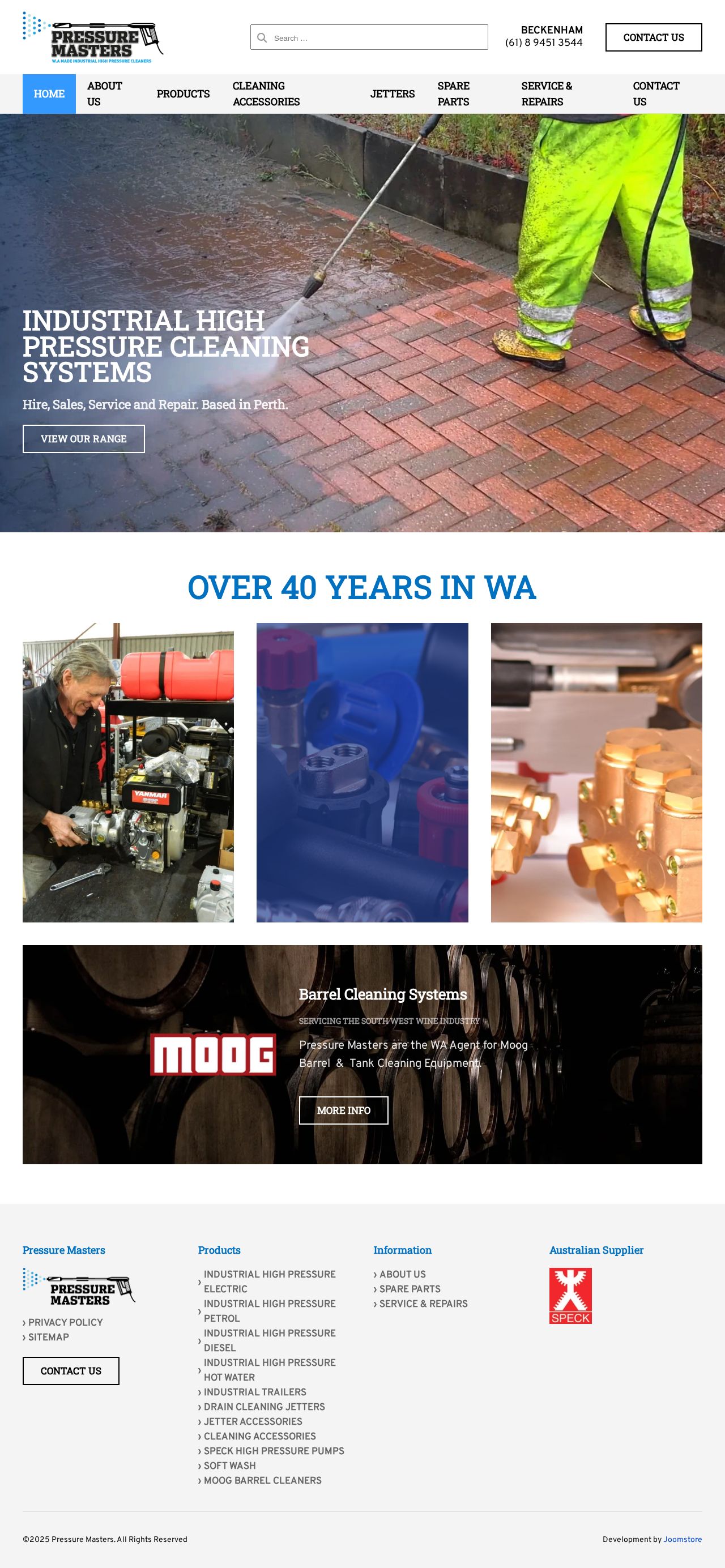 Hot Water Pressure Washer website