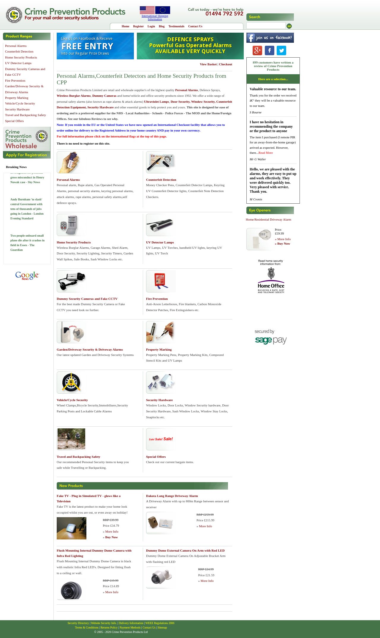 Personal attack alarm website