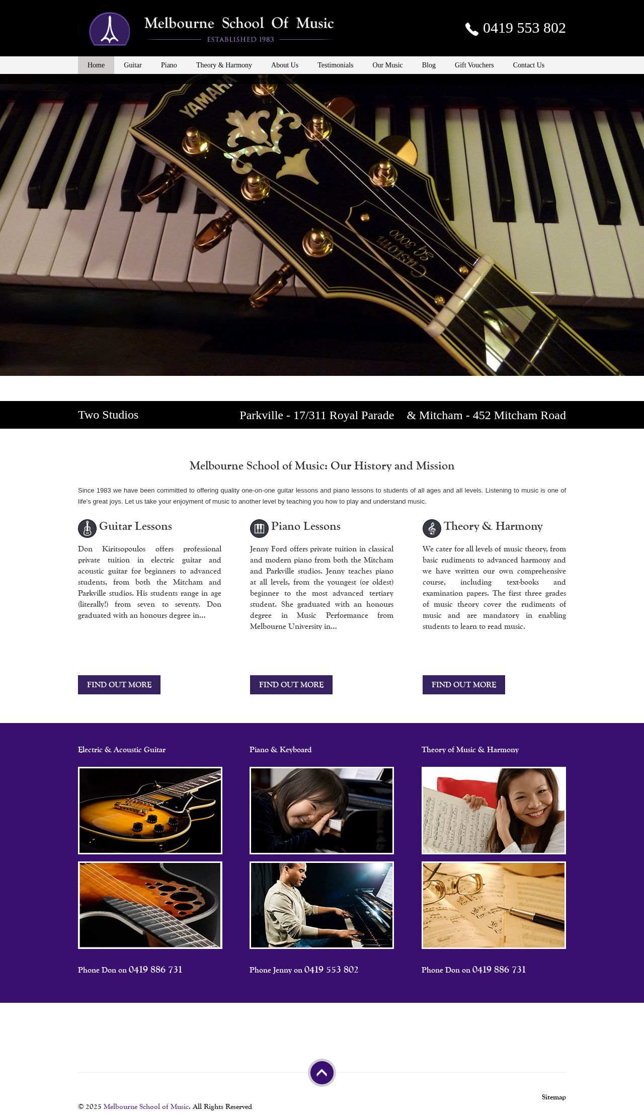 Melbourne School of Music website