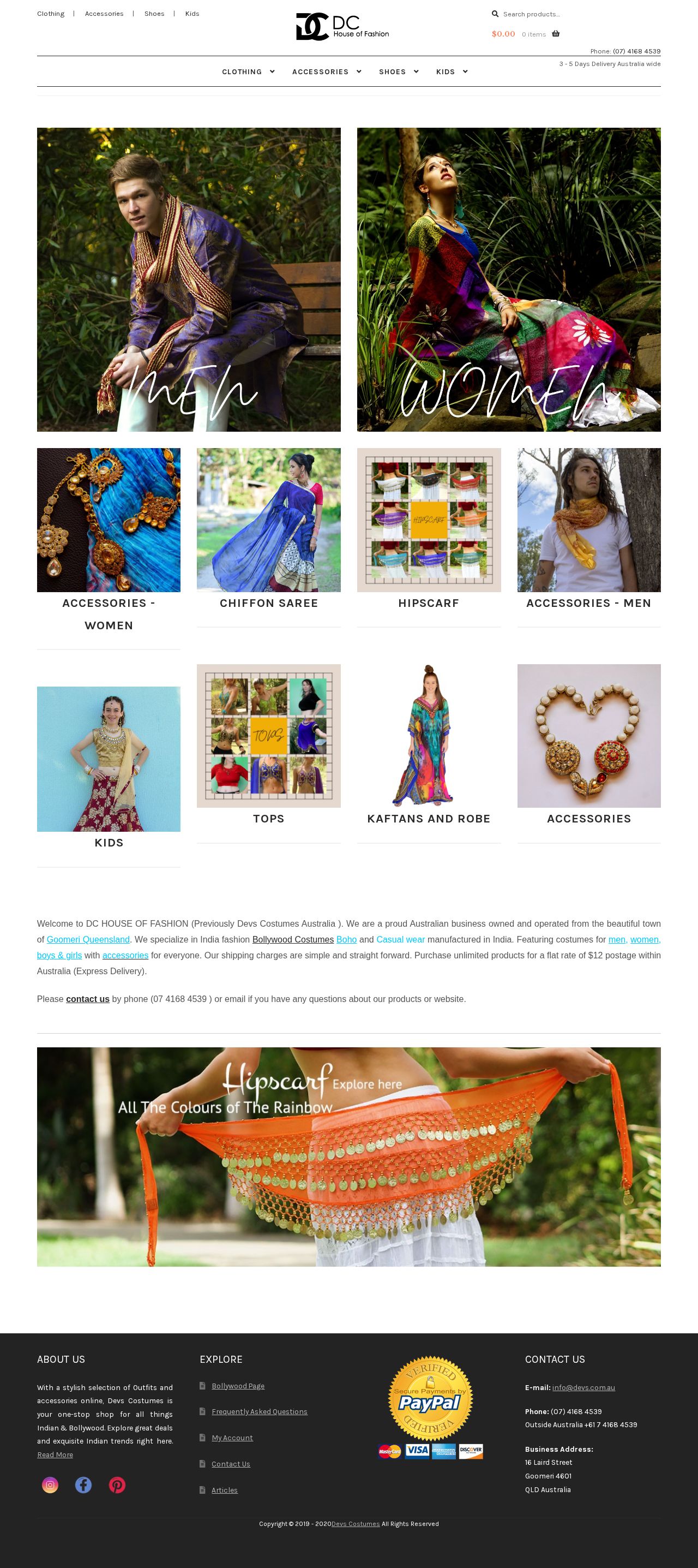 Australian Belly Dance Store website