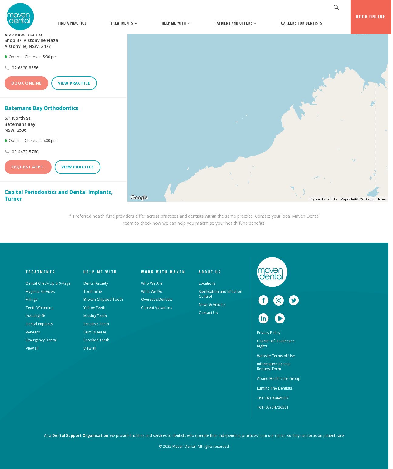 Ironside Advanced Dental website