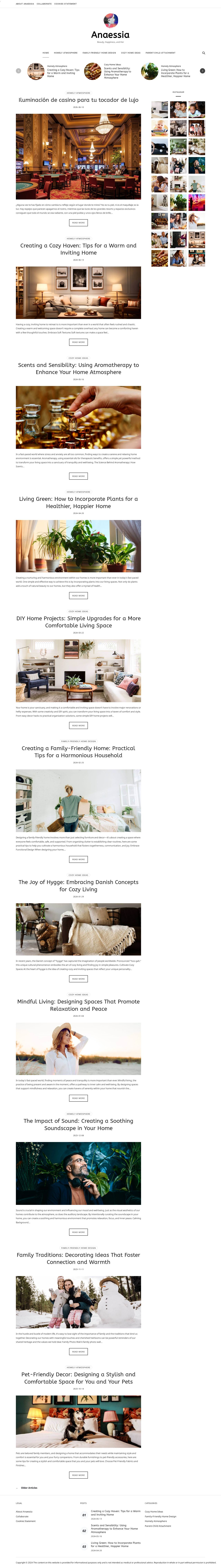 Anaessia Boutiques website
