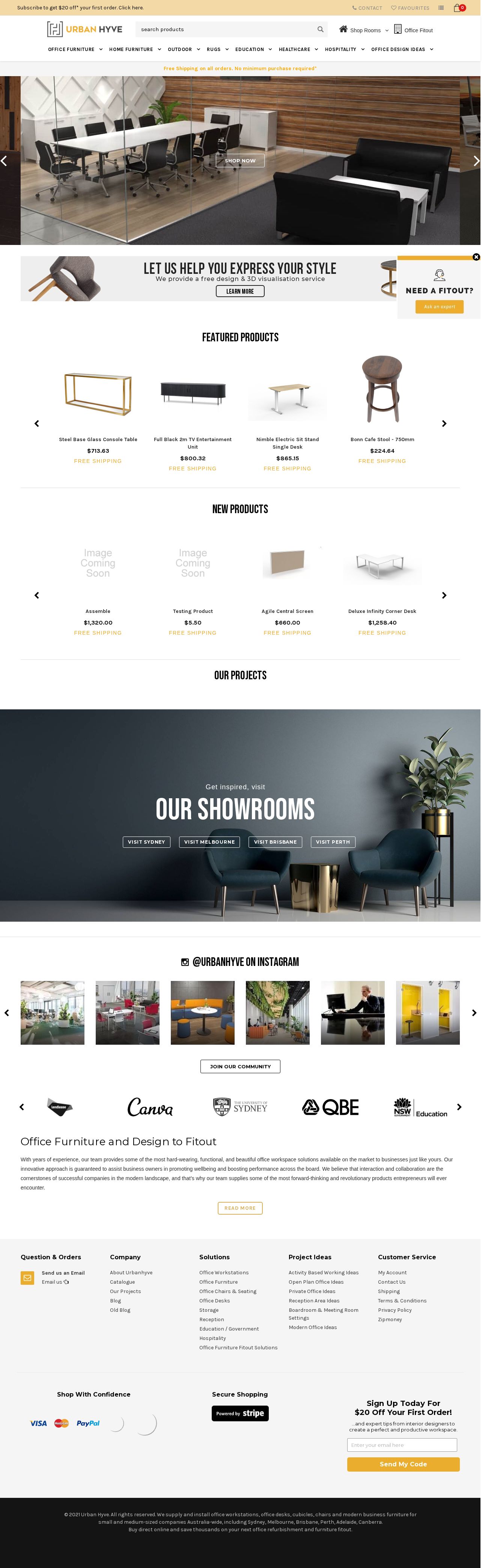JP Office Workstations website