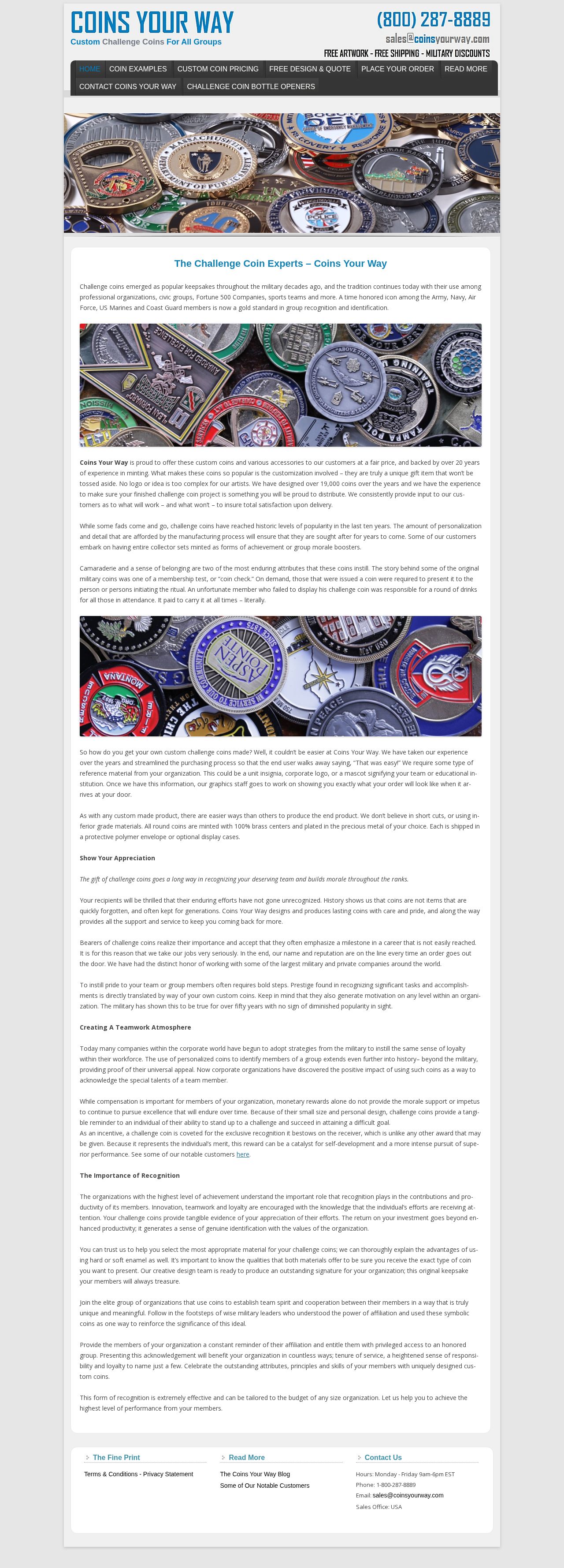 Coins your way website