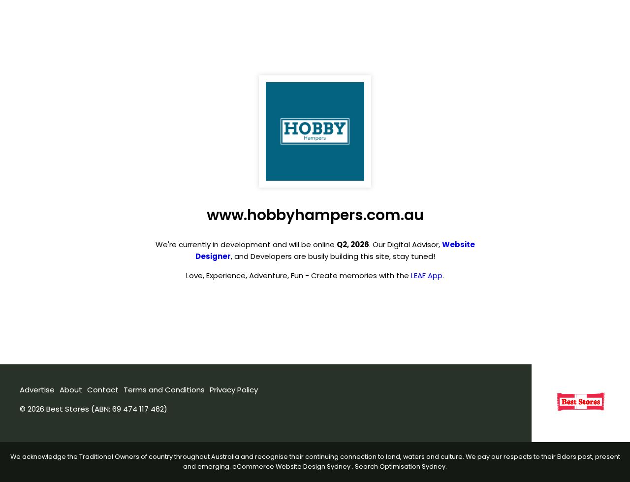 Hobby Hampers website