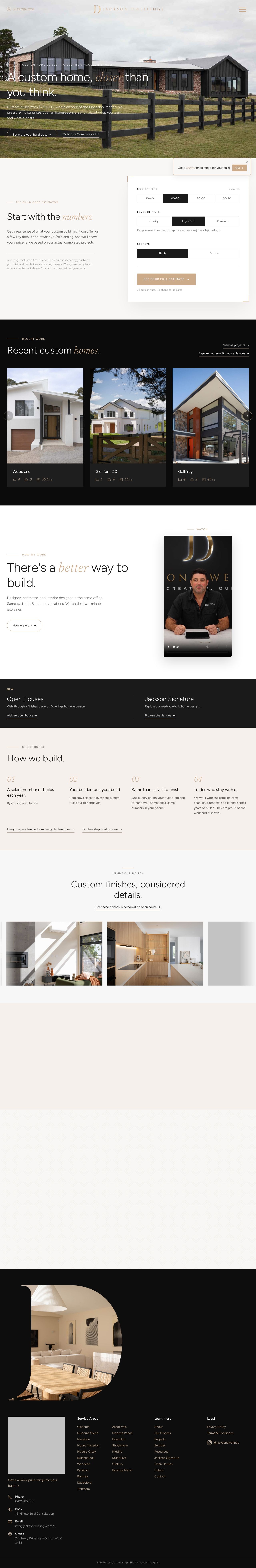 Jackson Dwellings website