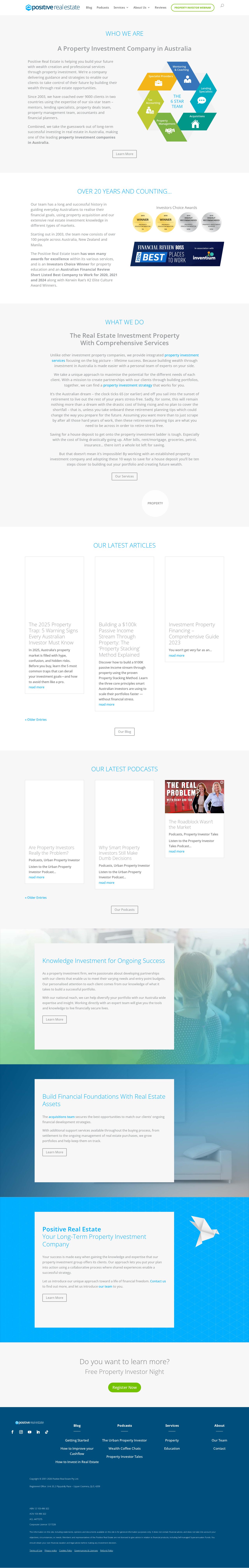 Positive Real Estate website