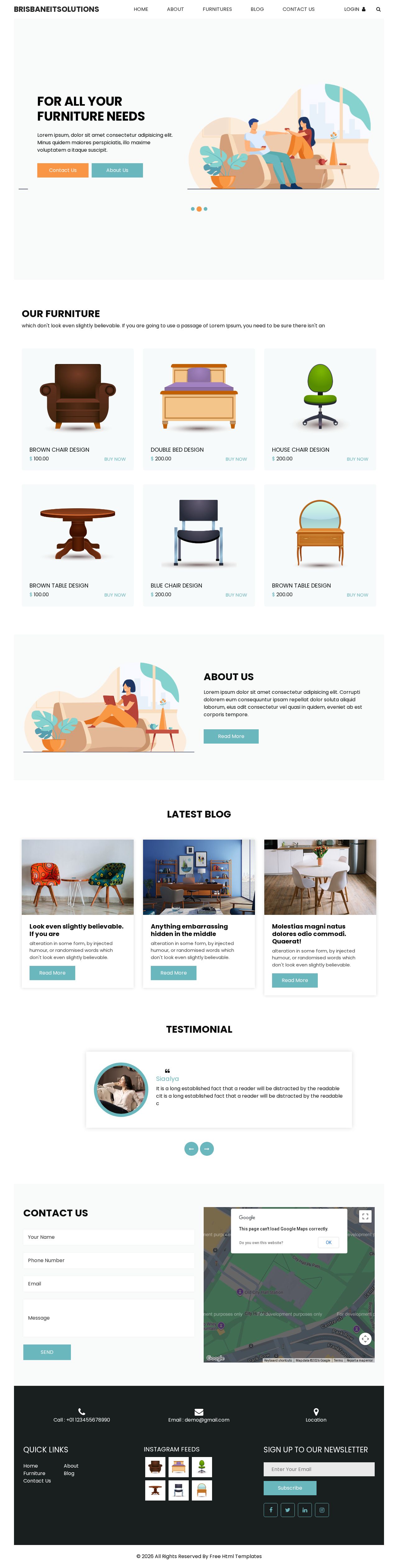 Brisbane IT Solutions website