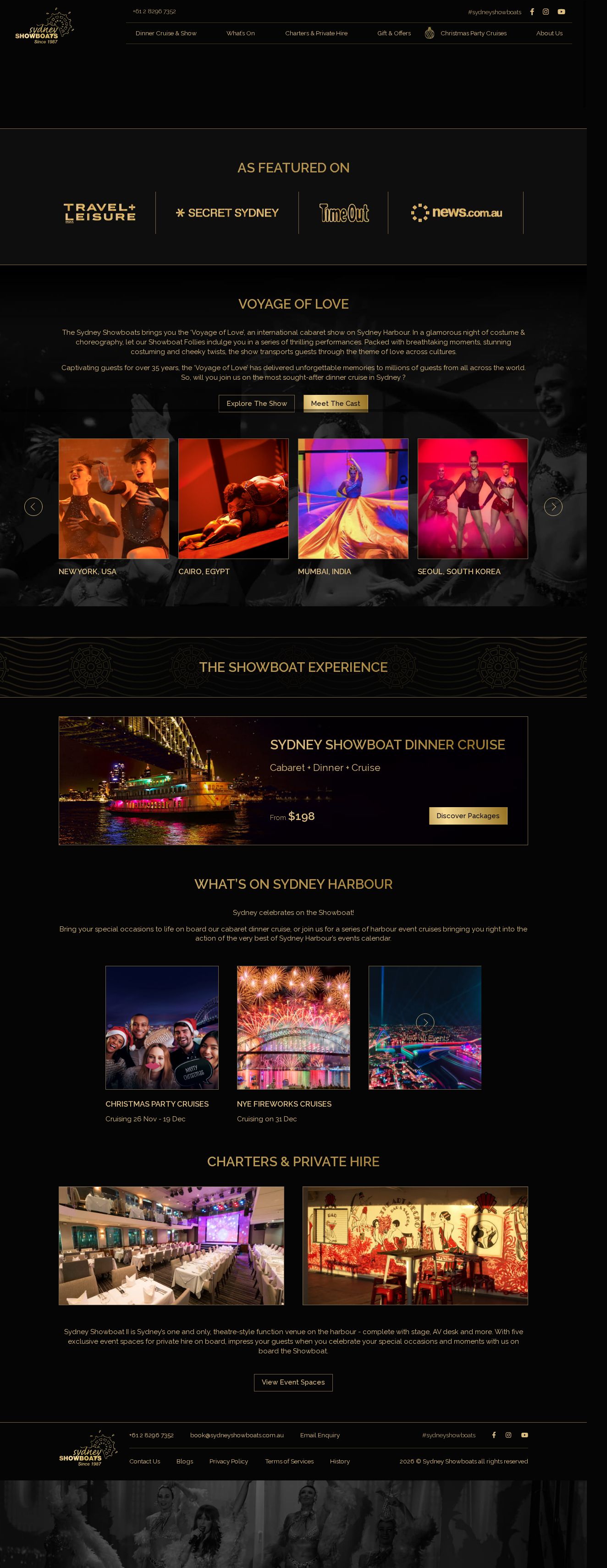 Sydney Showboats website