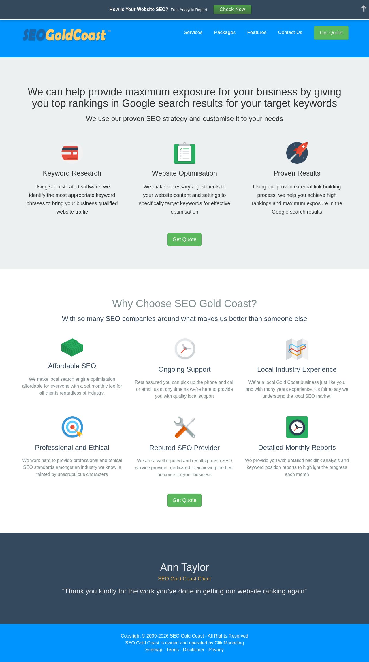 SEO Gold Coast Expert website