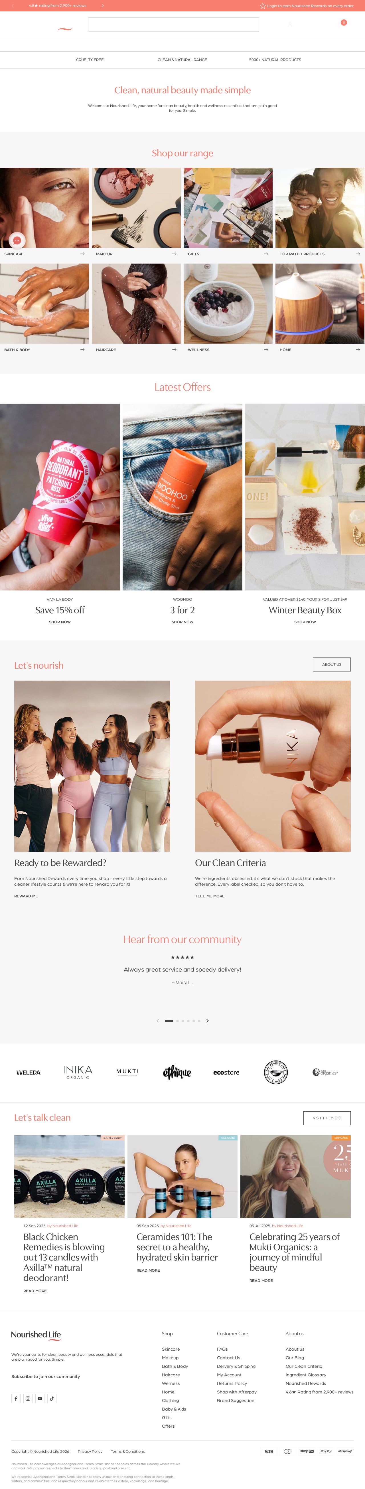 Natural Makeup website