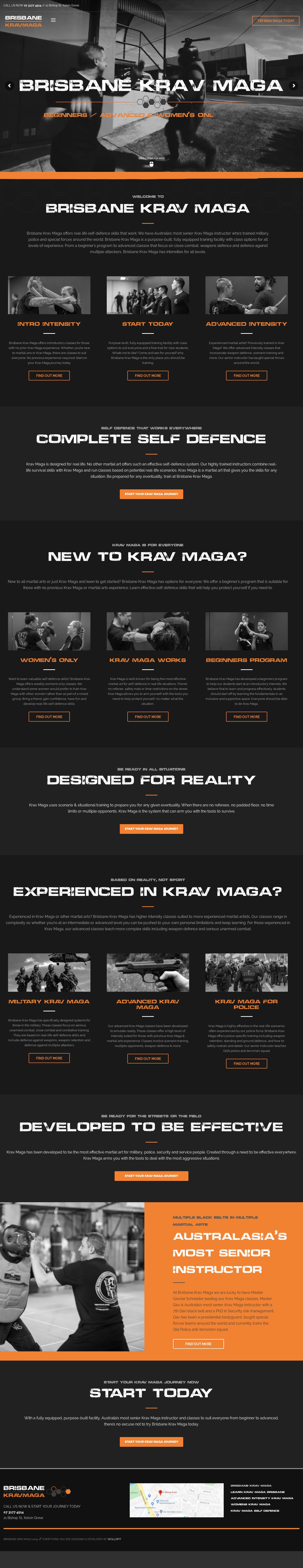 Krav Maga Brisbane website
