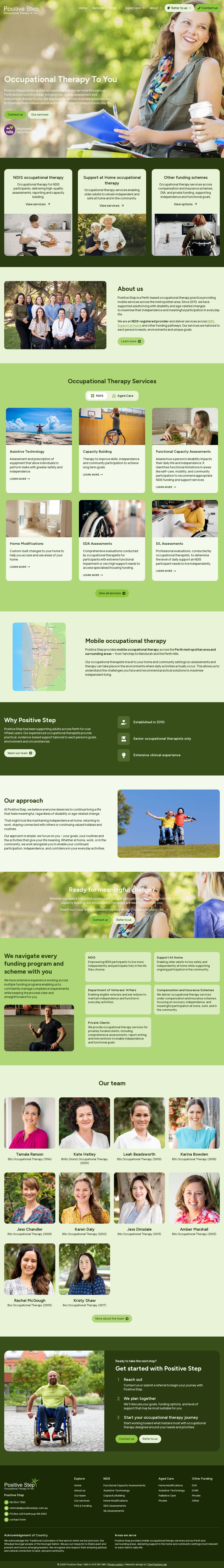 Positive Step: Occupational Therapy To You website