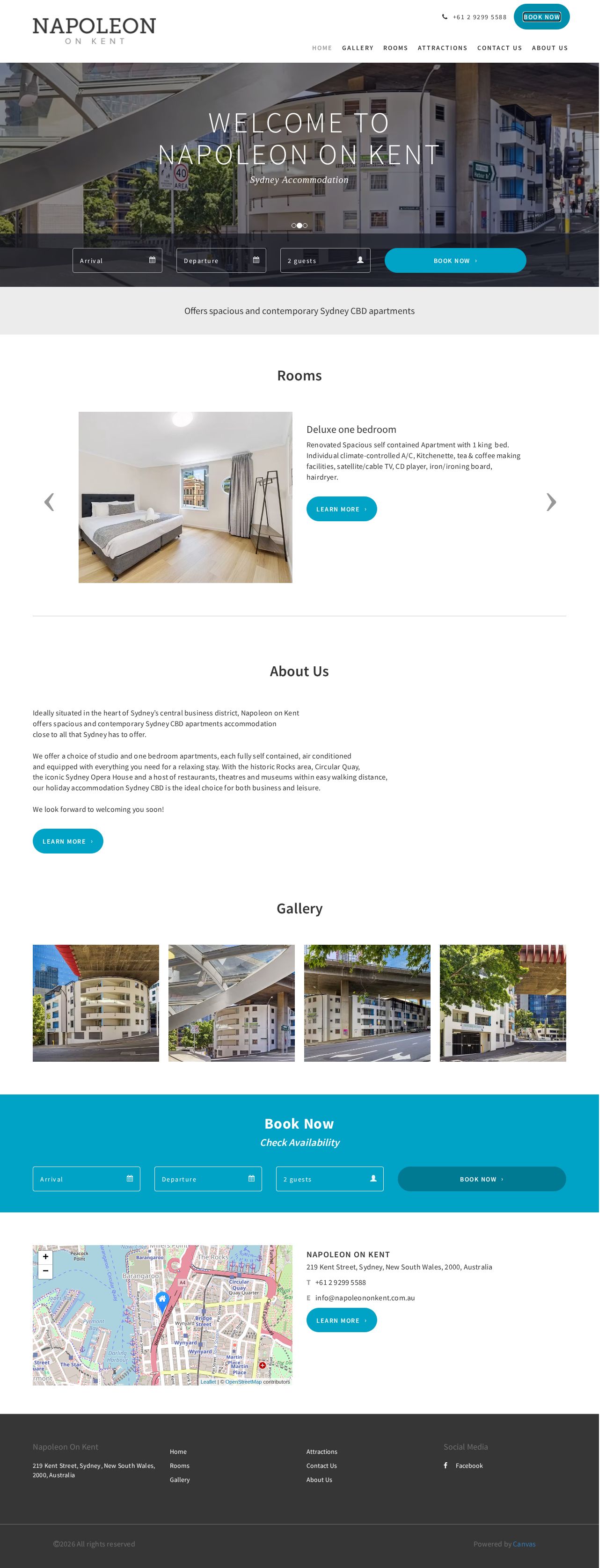 Napoleon on Kent Sydney CBD Apartments website