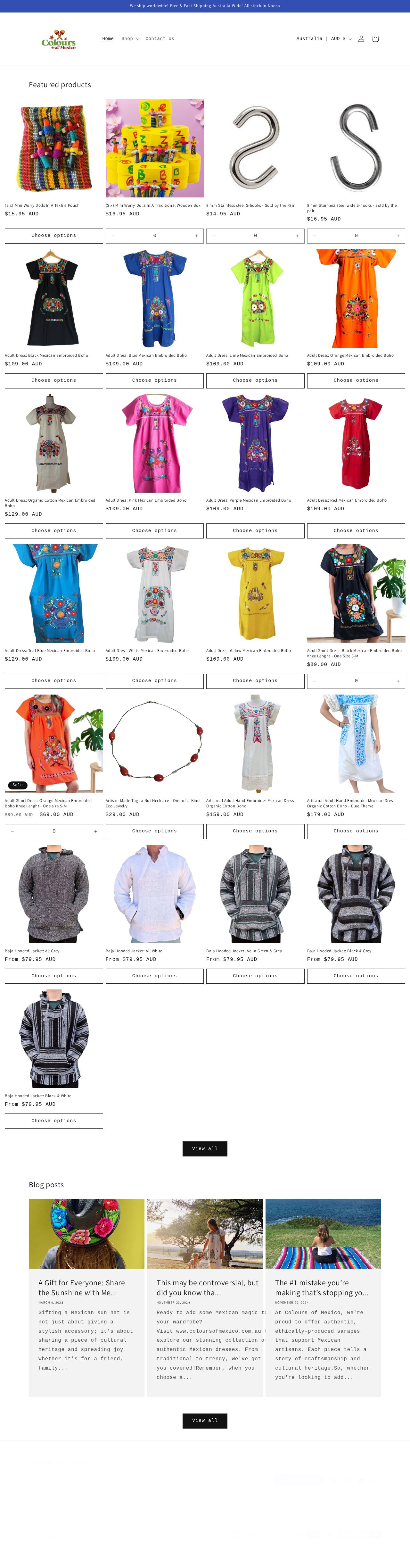 Colours Of Mexico website