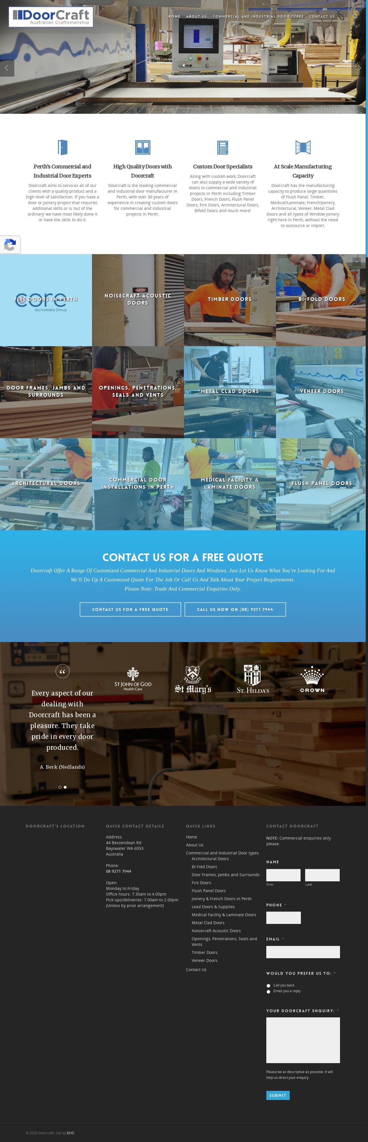 Doorcraft website