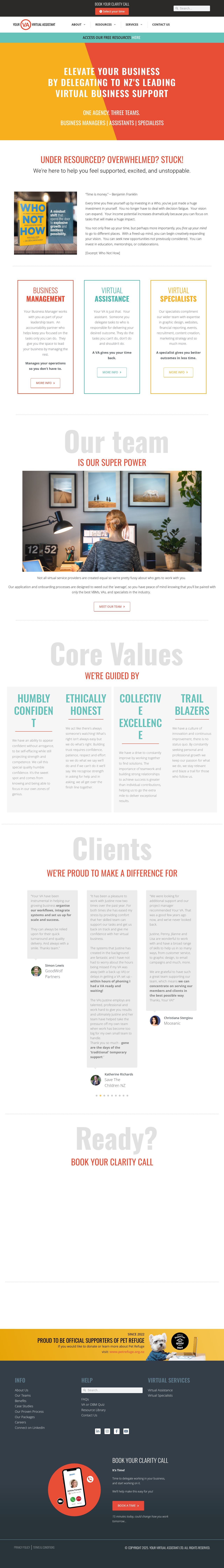 Your Virtual Assistant Ltd website