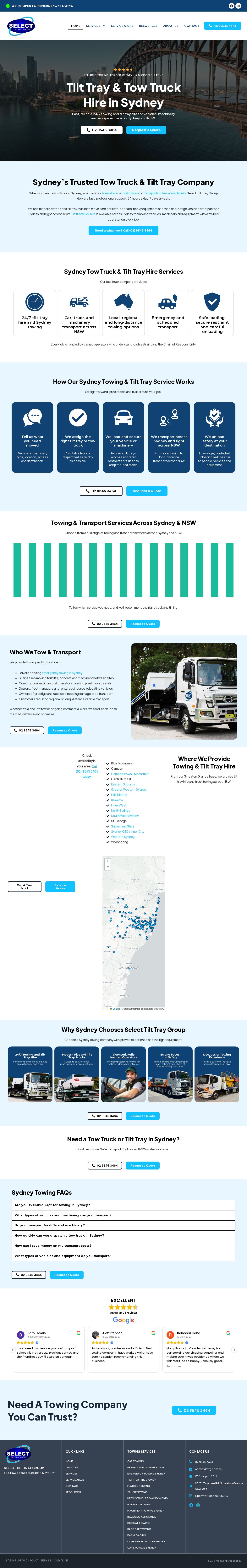Select Tilt Tray Group website