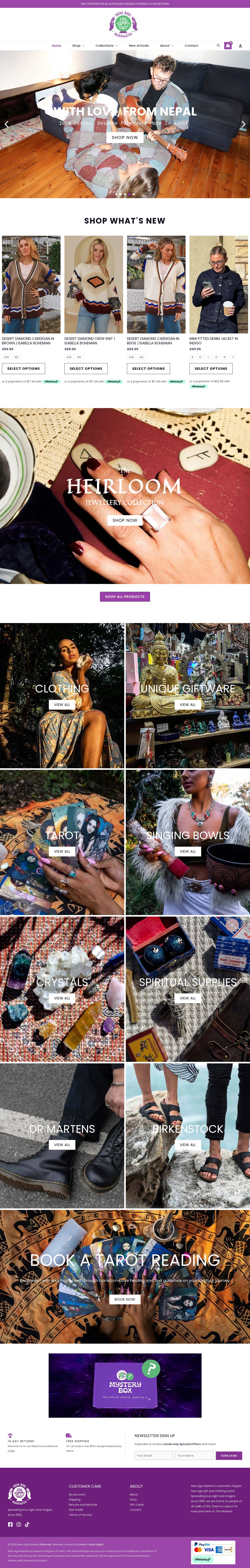 New Age Markets website