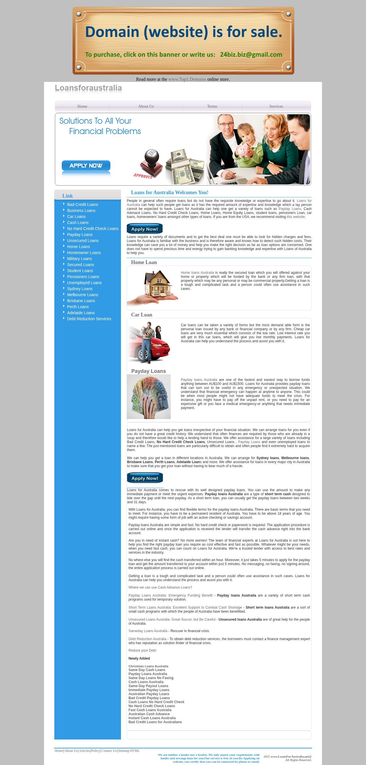Payday Loans Australia website