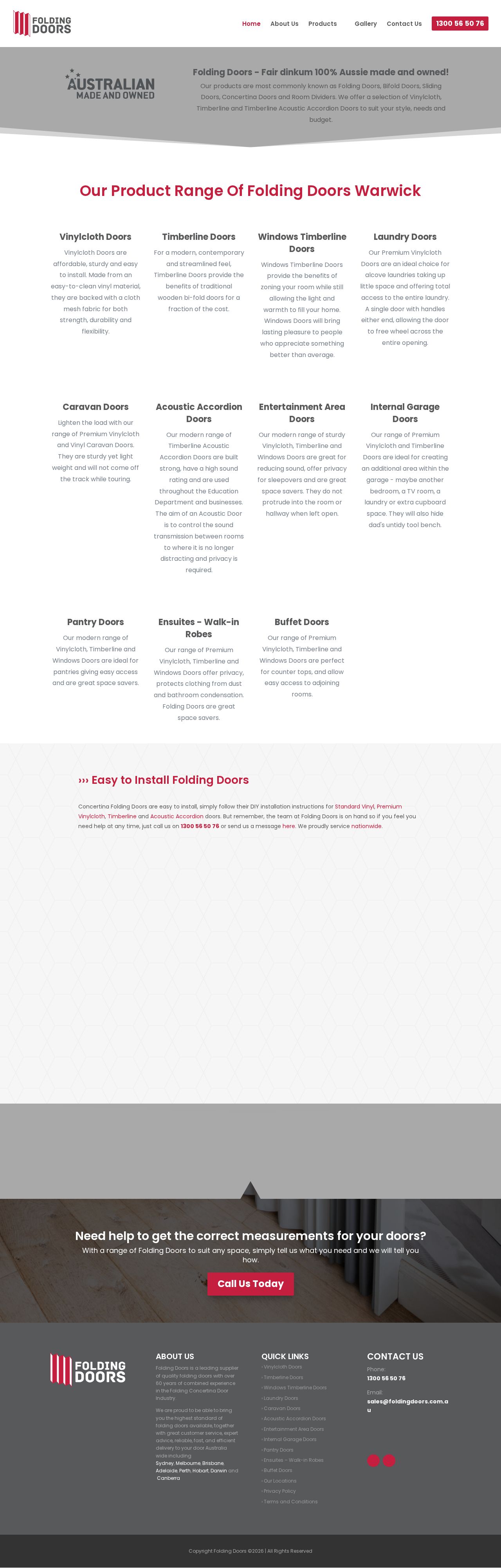 Folding Doors website