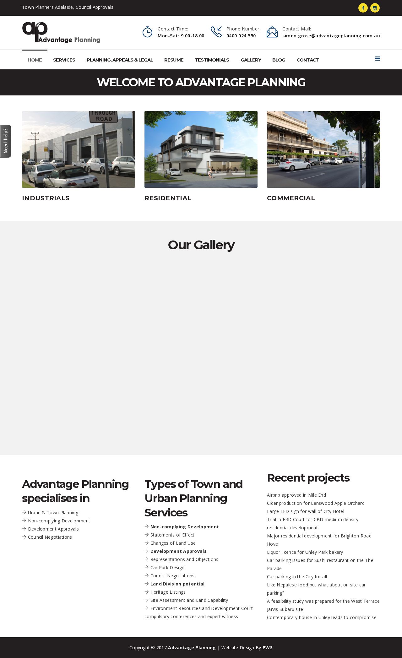 Town Planning website