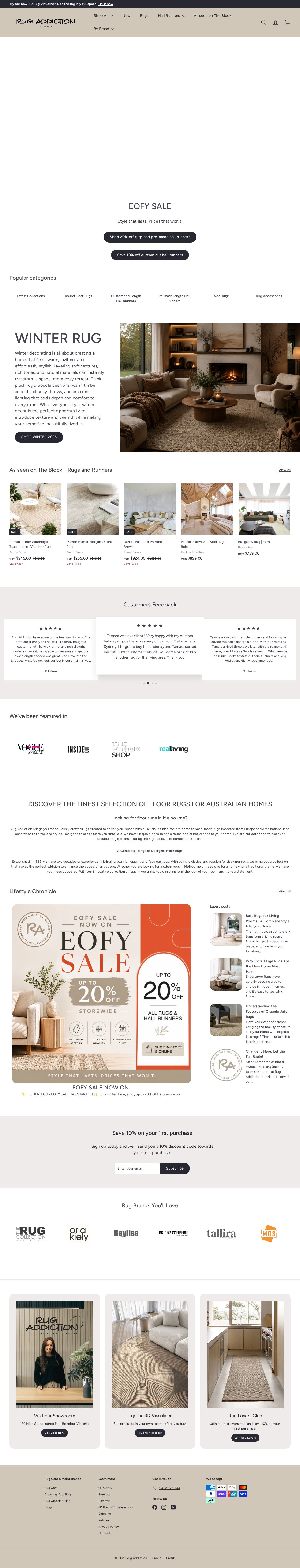 Rug Addiction website