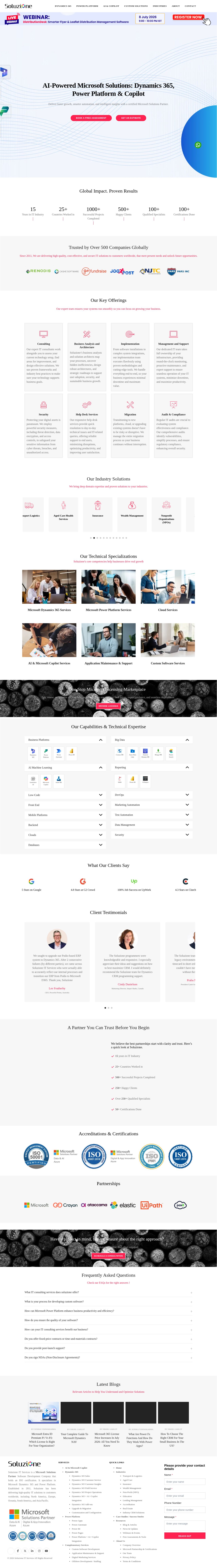 Soluzione RTO Business Management website