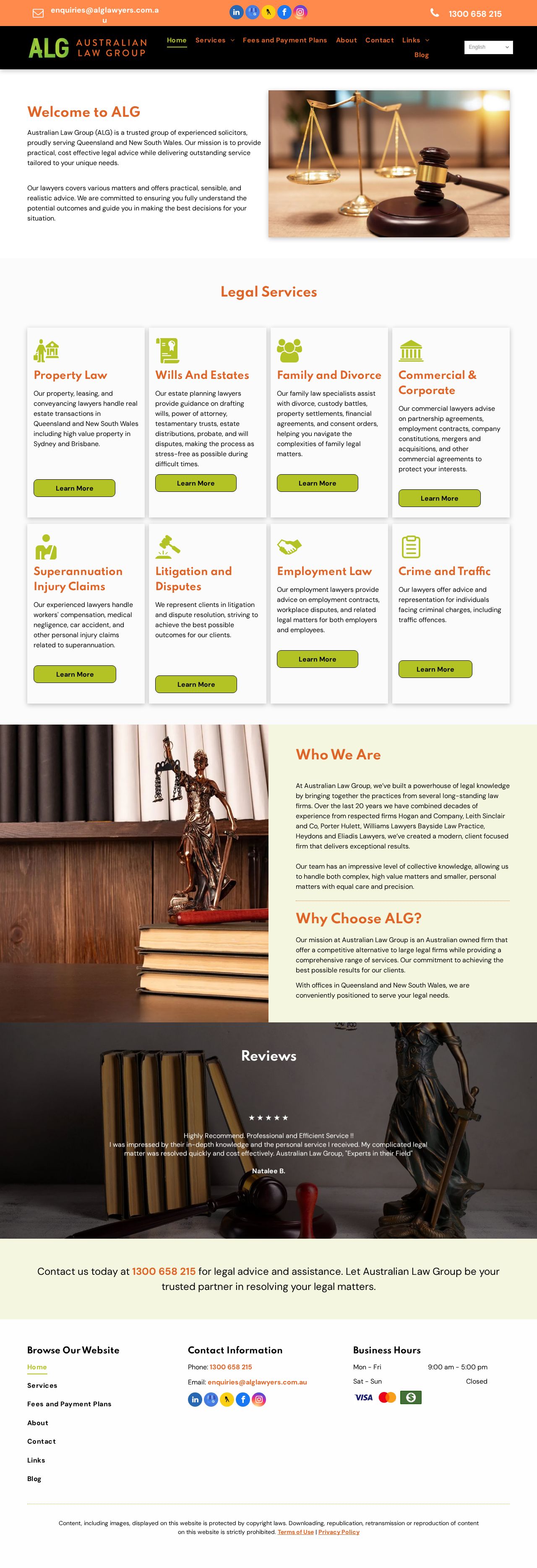 Australian Law Group website