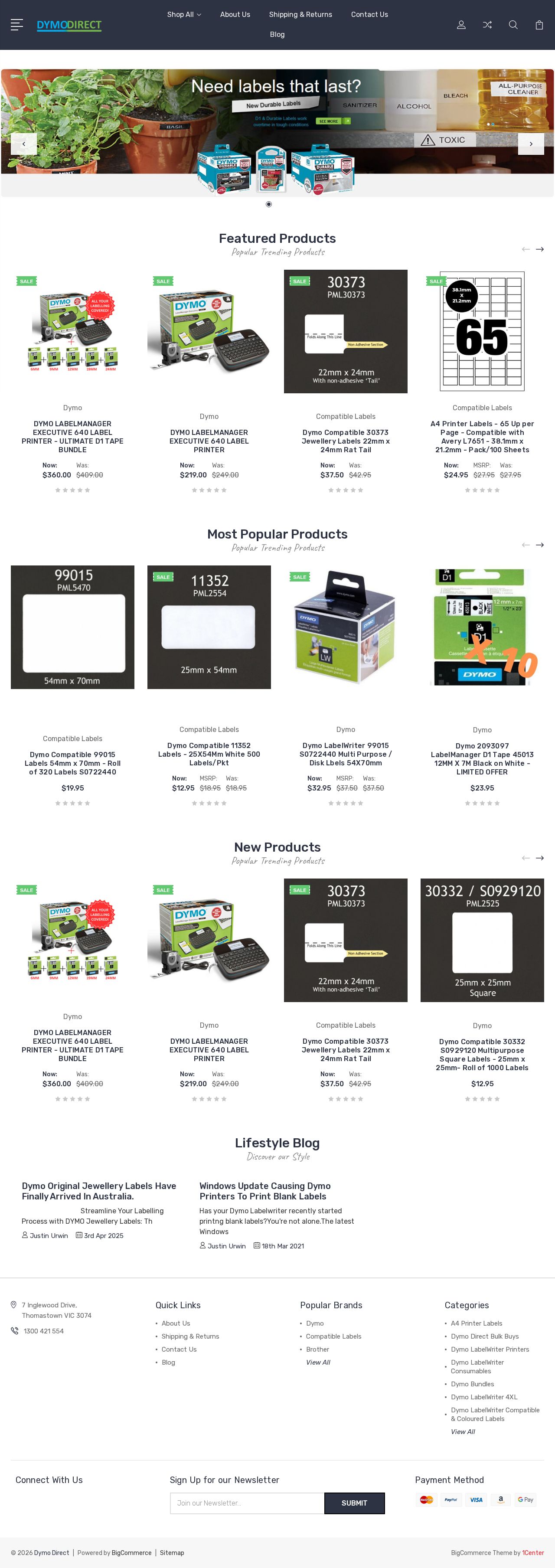 Dymo Labels website