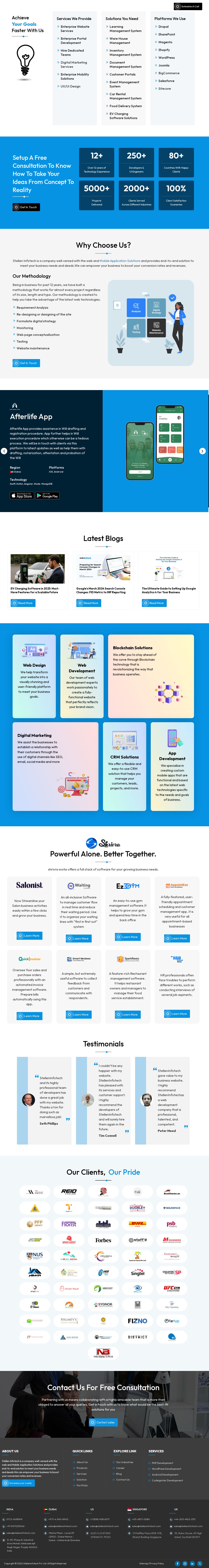 Stellen Infotech: Leading Web Design & Development Company website