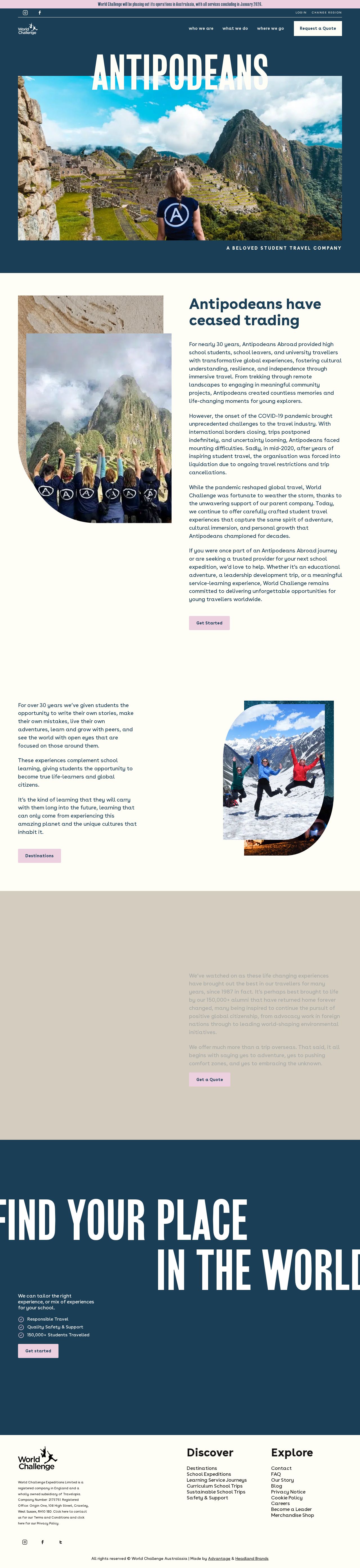 Antipodeans Abroad website