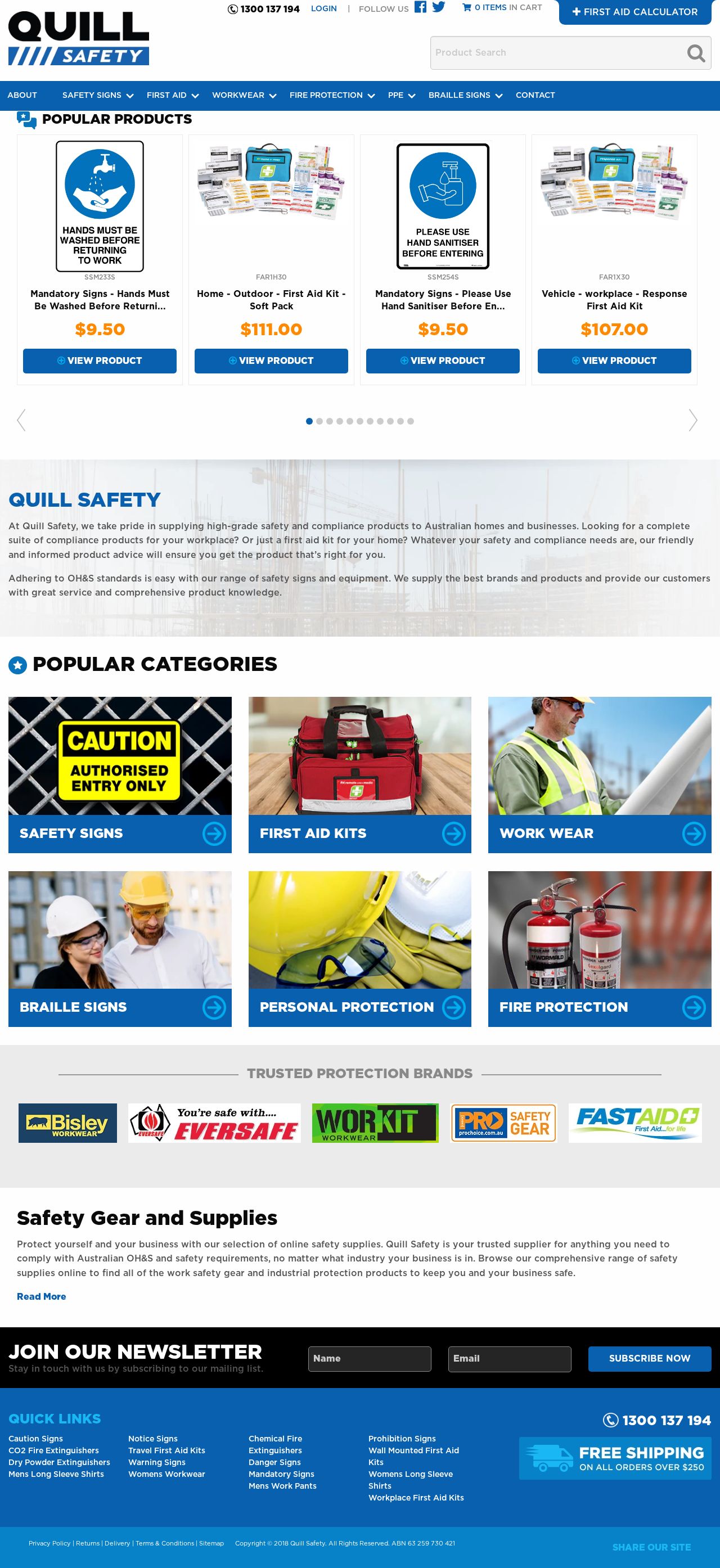 Quill Safety website