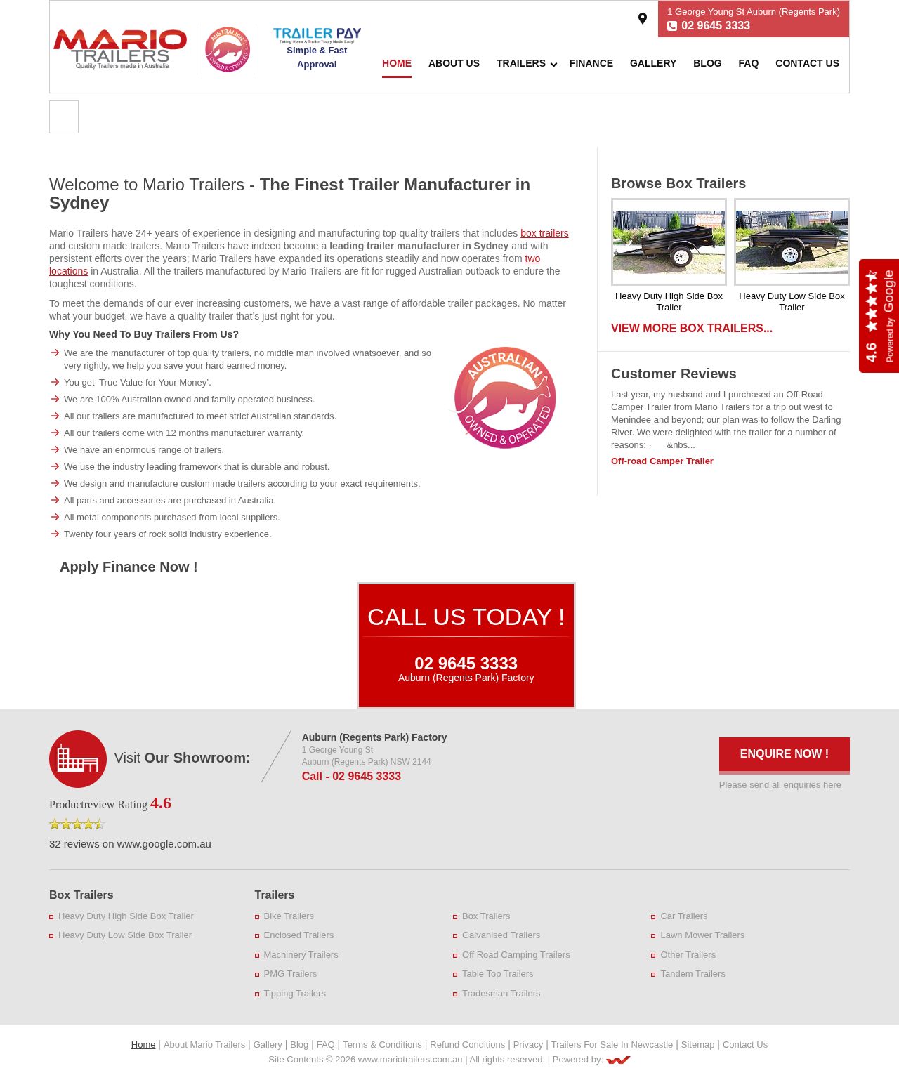 Mario Trailers website