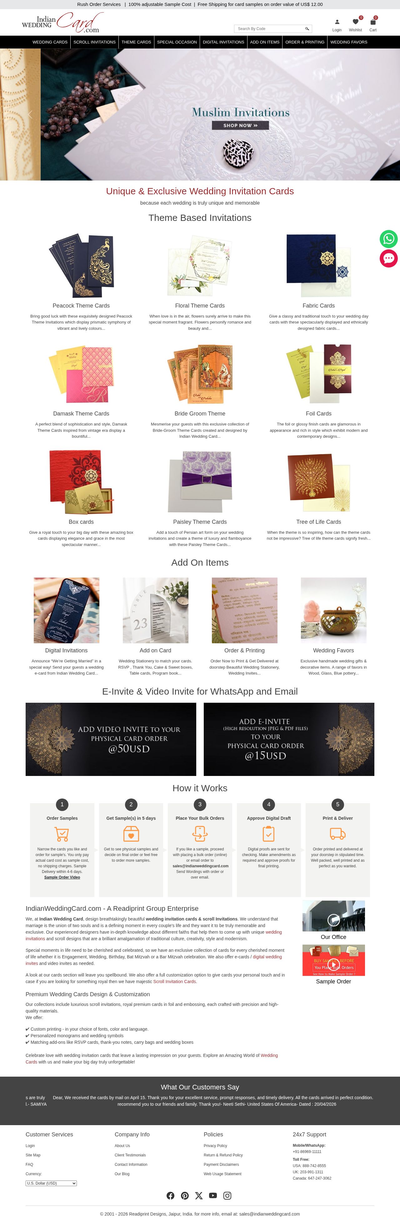 Indian Wedding Card website