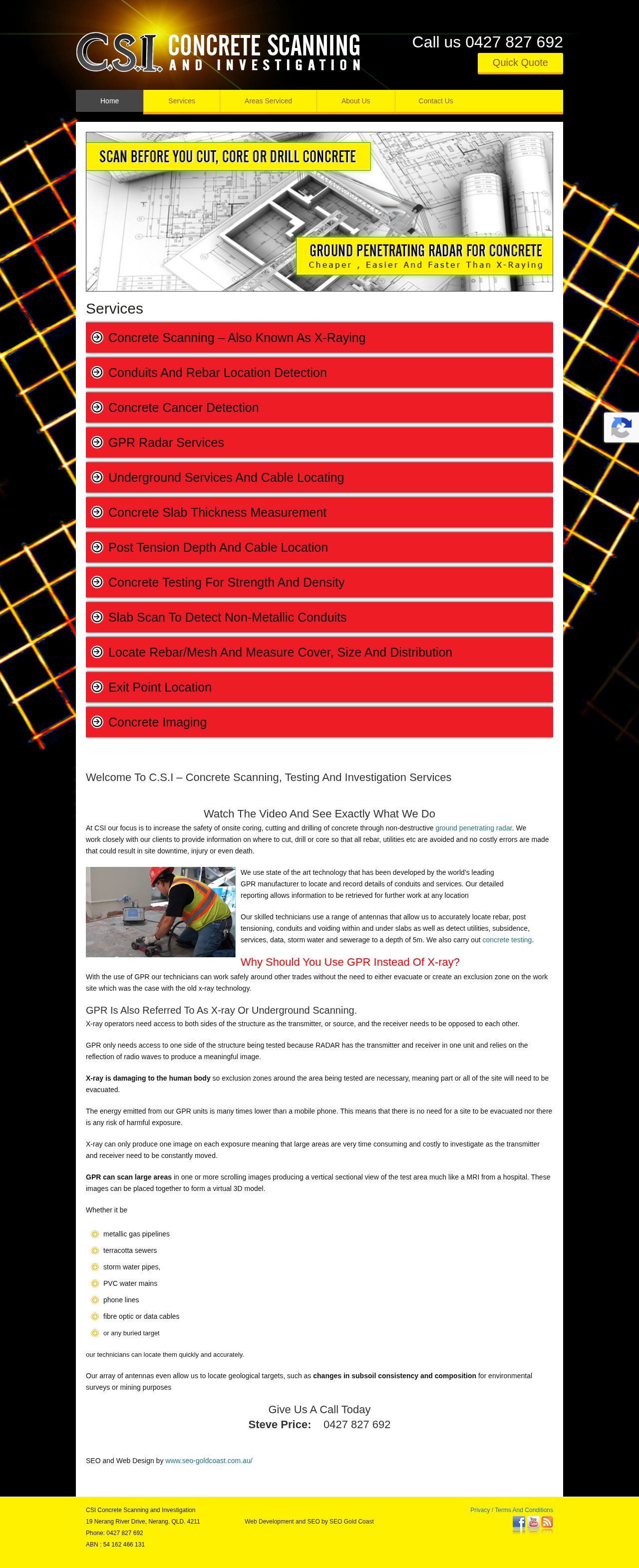 Concrete Scanning and Investigation website