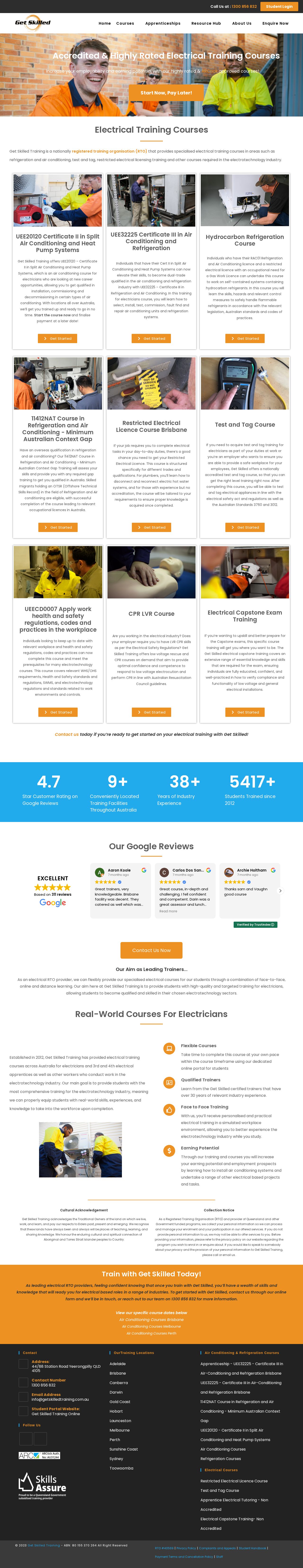 Get Skilled Training website