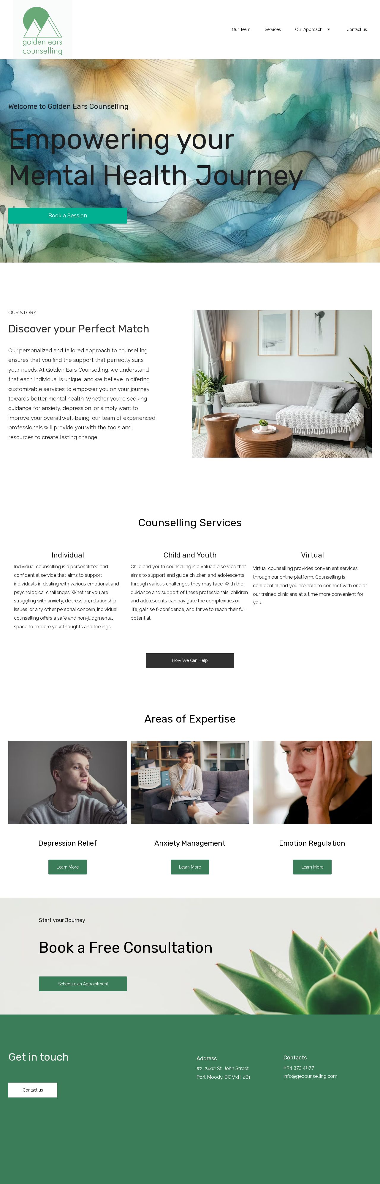Glen Eira Counselling Clinic website