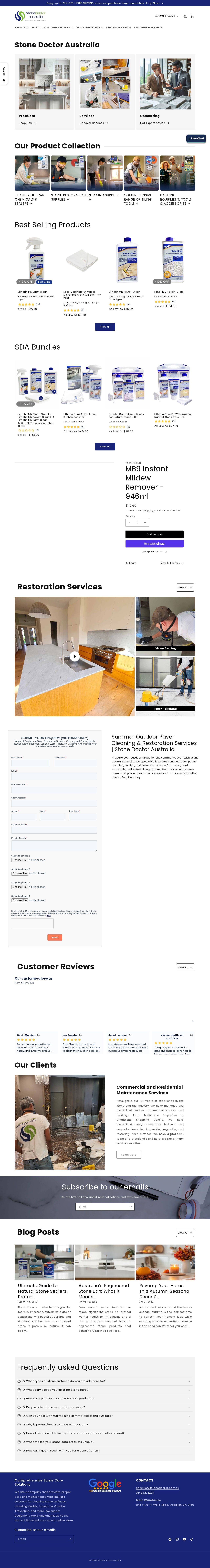 Stone Doctor Australia website