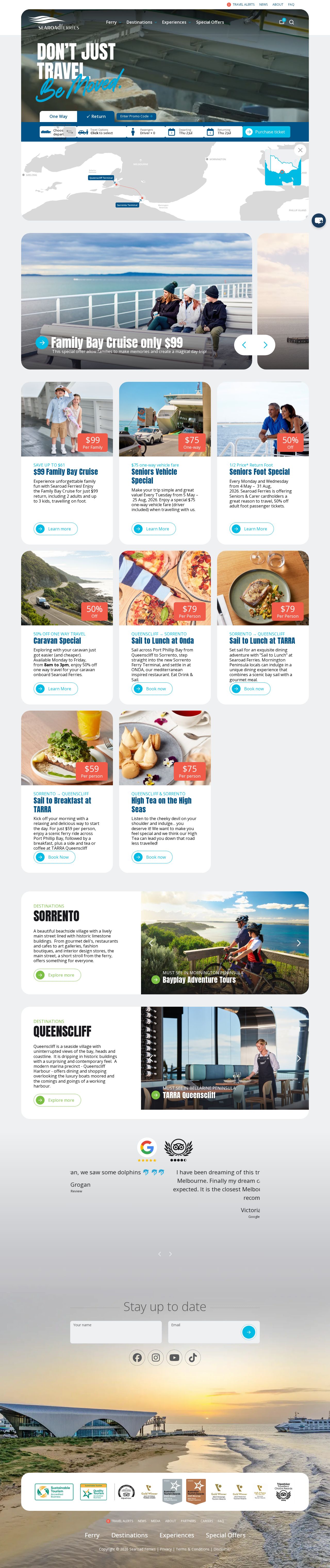 Searoad Ferries Queenscliff – Sorrento Ferry Service website