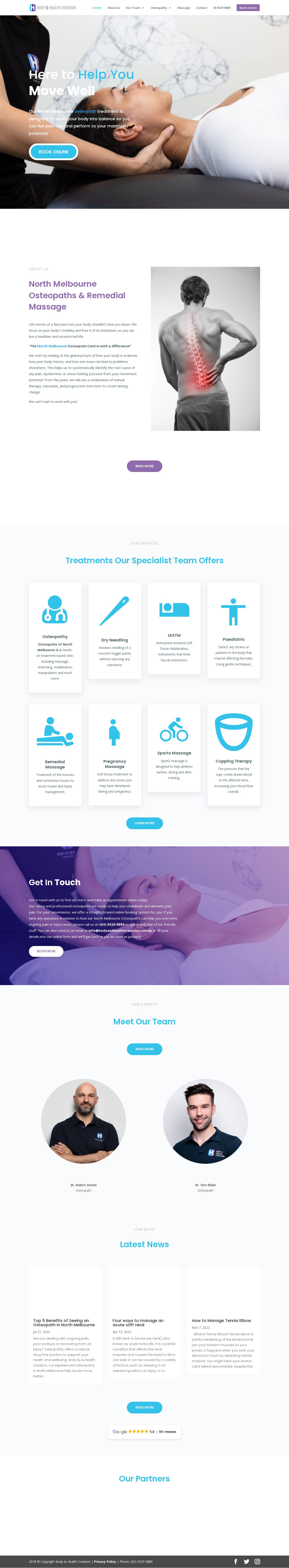 Body and Health Creation website