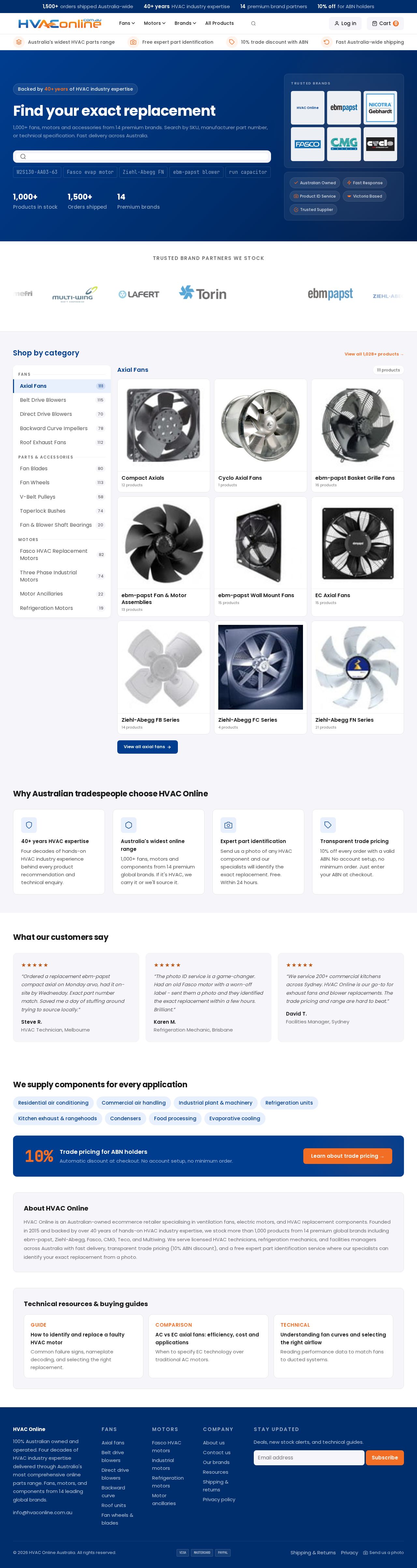 HVAC Online website