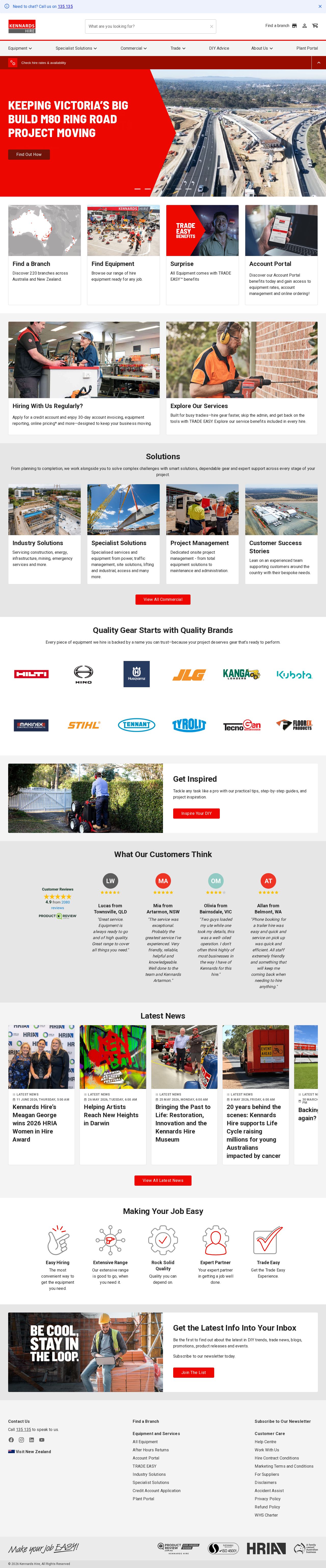 Kennards Concrete Care website