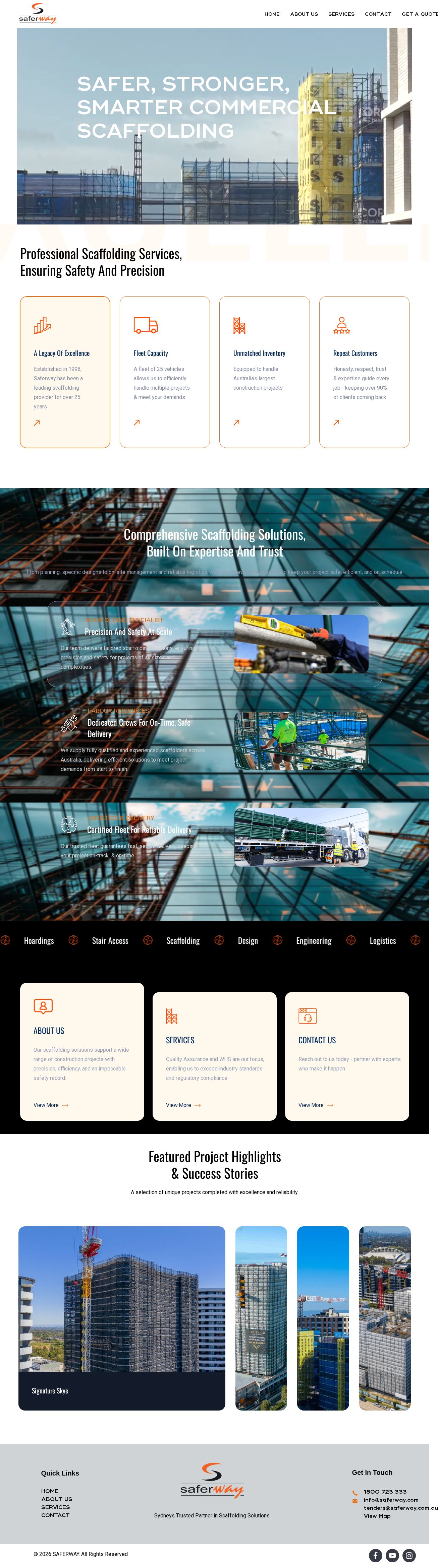 Saferway Pty Ltd website
